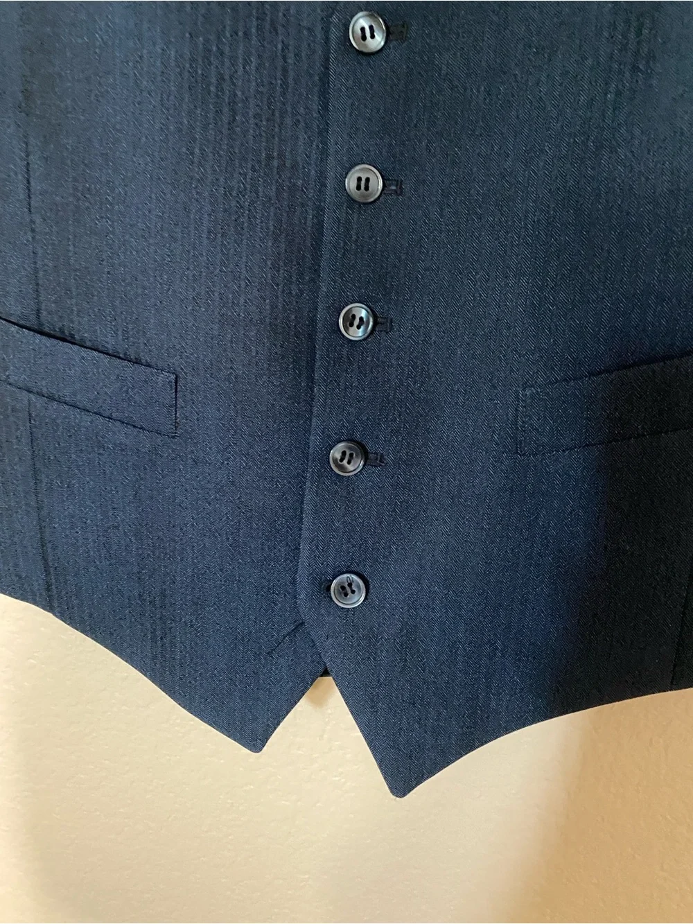 Vintage Vest - no tags Classic Tailored Waistcoat wool blend